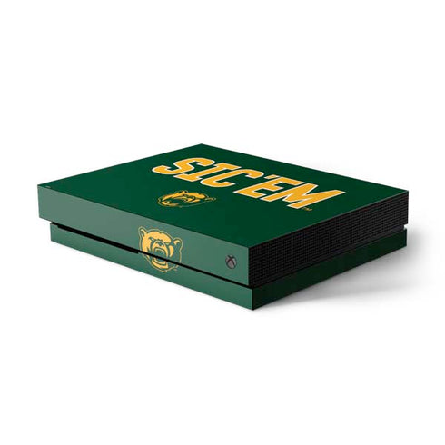 Baylor University Sic Em Green Xbox One X Console Skin